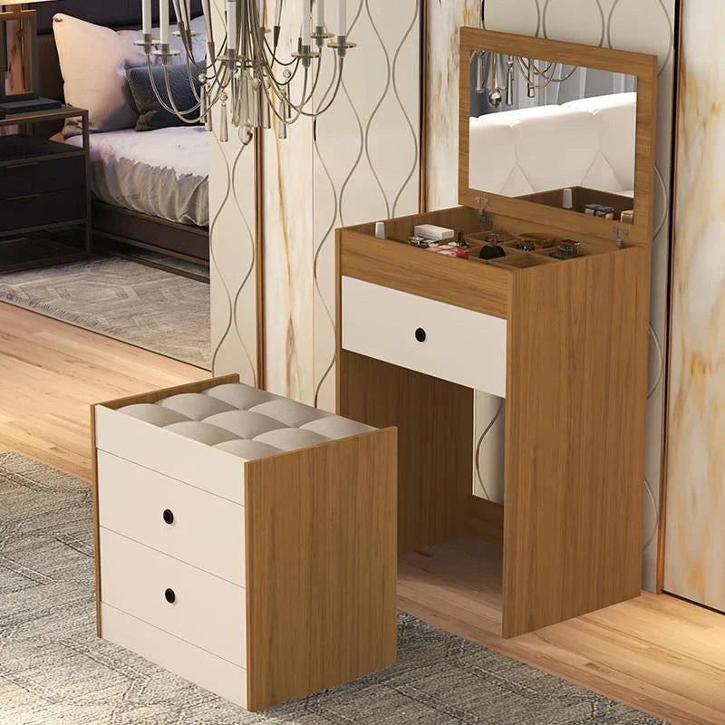 Smart Schminktisch mit 3 Schubladen + Gratis Hocker