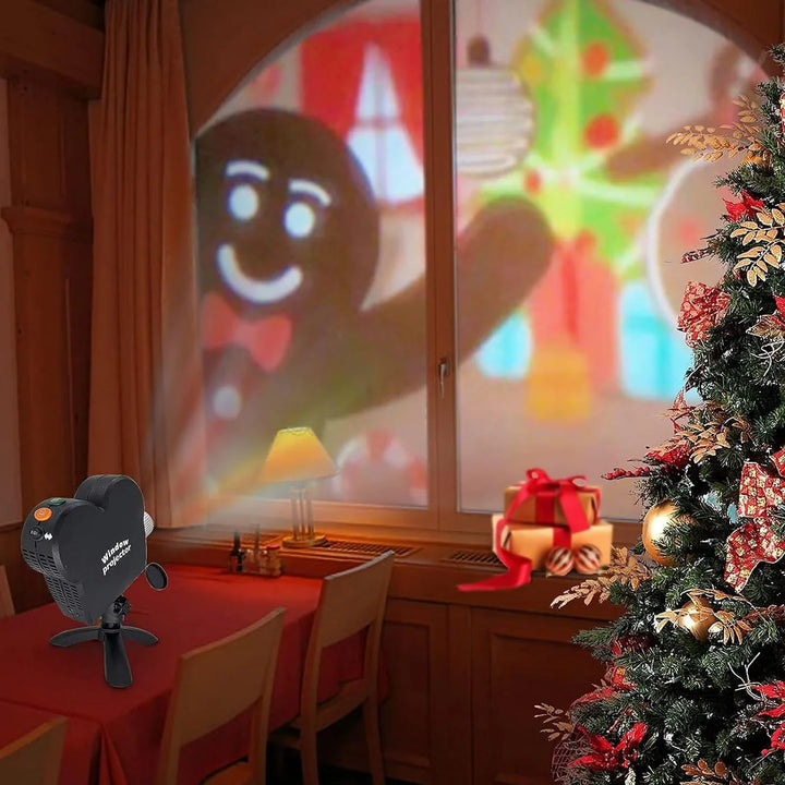Weihnachts- und Halloween-Projektor mit Leinwand