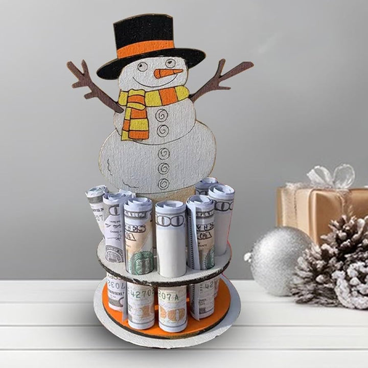 Schneemann-Geldhalter – Dekorativ Banknoten am Weihnachtsbaum aufhängen