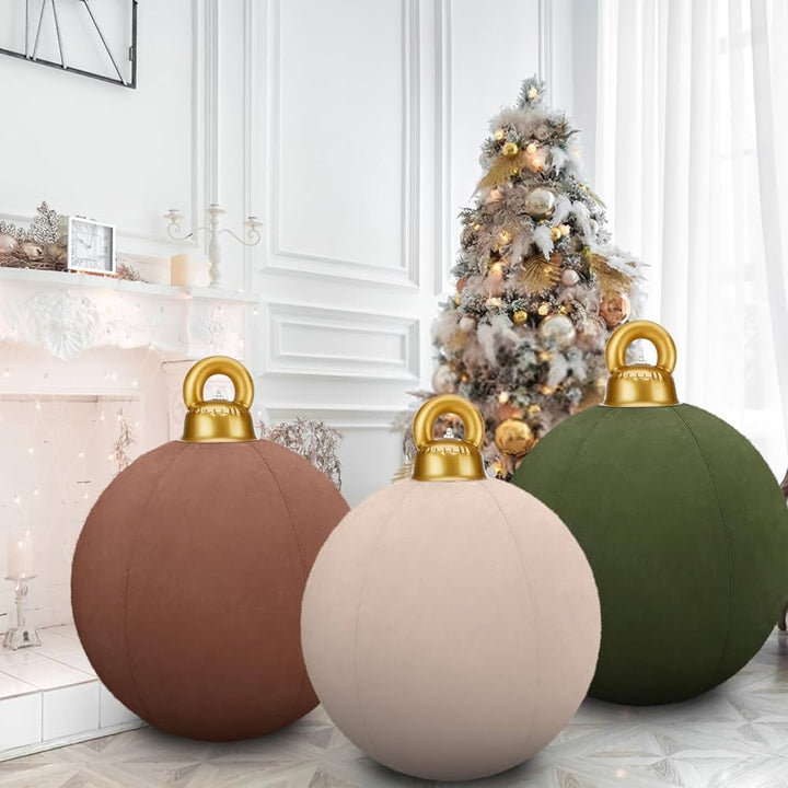 Große aufblasbare Weihnachtsschmuckstücke — Stilvolle und überraschende Dekorationsidee