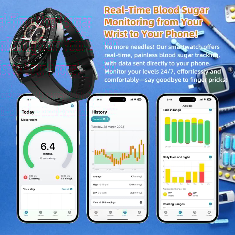 GlucoSmart - Intelligente Gesundheitsüberwachungsuhr
