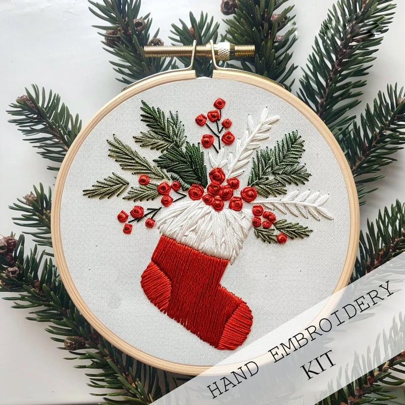 Weihnachtliches Stickset