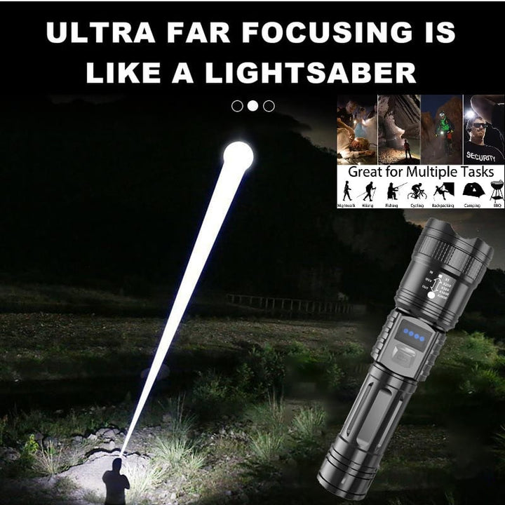 Survival-LED-Taschenlampe 2025 | So hell wie ein Lichtschwert mit Powerbank-Funktion