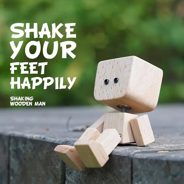 JollyTimber – Holzschaukel-Figur mit 12 magnetischen Emotionen