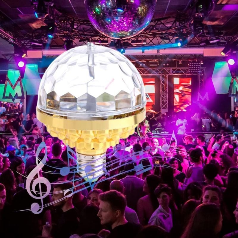 RGB Strobe LED Rotierende Glühbirne – Erschaffen Sie eine Partyatmosphäre mit bunten Lichtern!