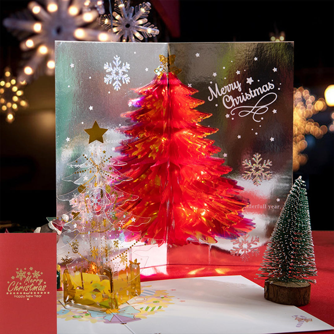 3D-Weihnachtskarten — Entfalten Sie eine funkelnde Überraschung