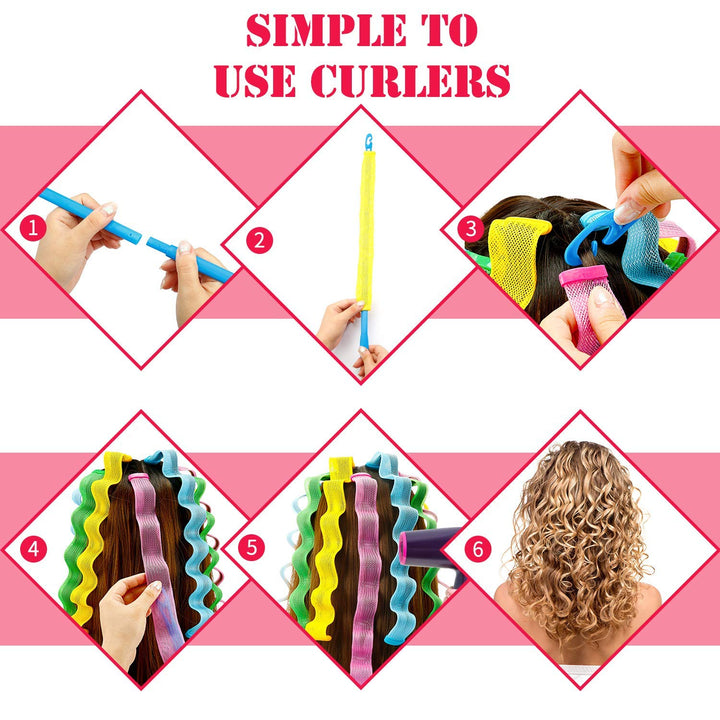 Waveformers™ – 12-teilige Styling-Set für sanfte, gleichmäßige Locken
