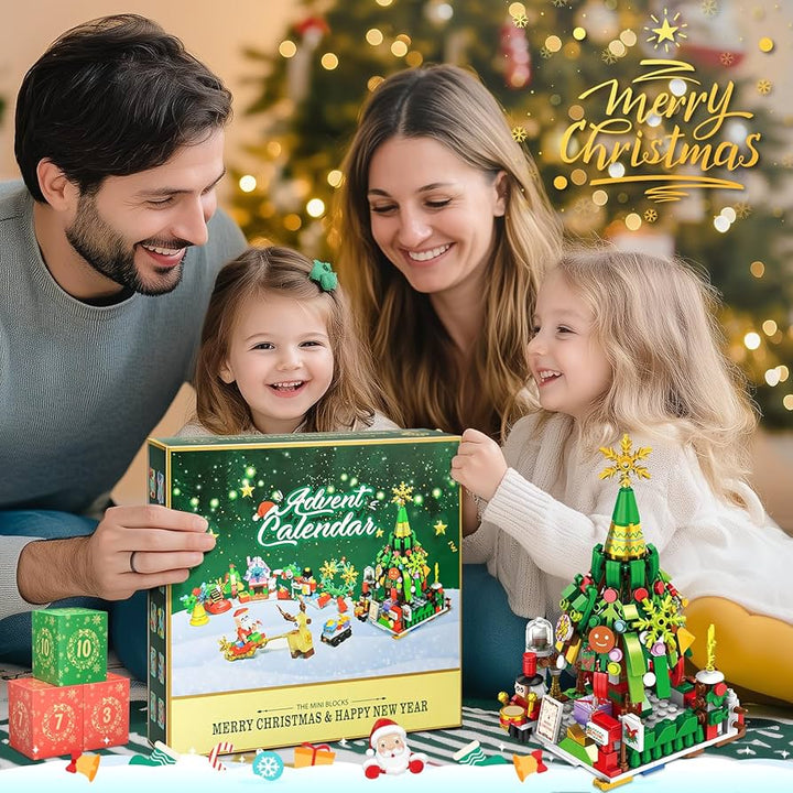 Bauklötzchen-Set Adventskalender — 24 Tage voller Bauspiel und Spielspaß