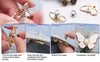 GlimmerWing – Stilvolles abnehmbares Schmetterlings-Spangen-Set