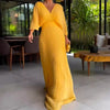 FaldaBelle™ | Taillenbetontes Kleid mit plissierten Fledermausärmeln