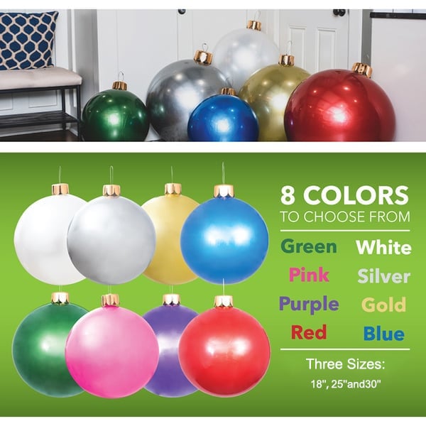 aldorian™-🎄Übergroße aufblasbare Weihnachtskugeln Dekoration🎈 | 🎁 Beim Kauf von 3 Gratis Versand🔥