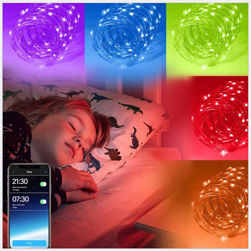 Outdoor LED-Lichterkette mit Bluetooth-App-Steuerung