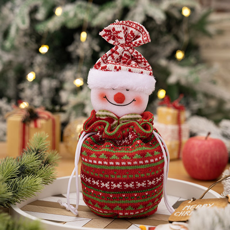 Gestrickte Puppen Weihnachtsbeutel — Süße &amp; Besondere Geschenkidee