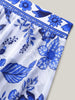 Flora™ | Zweiteiliger Badeanzug mit Blumenmuster und gerafftem Mesh, Sarong