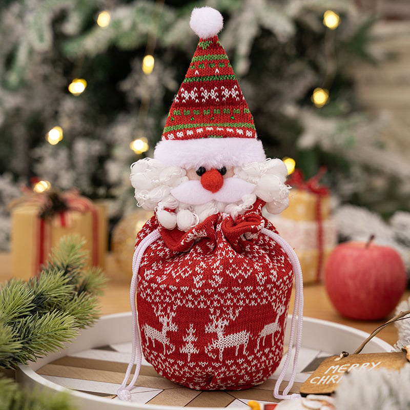 Gestrickte Puppen Weihnachtsbeutel — Süße &amp; Besondere Geschenkidee