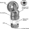 Tragbare LED Campinglaterne mit Ventilator
