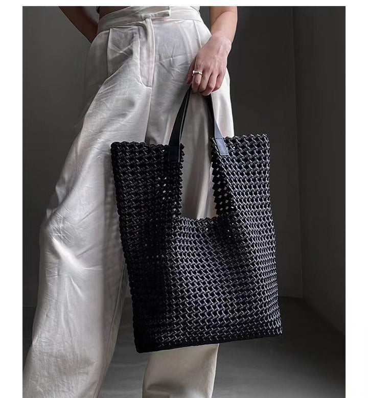 Handgefertigte Oversized-Leder-Tote, Leder-Schultertasche Handtasche