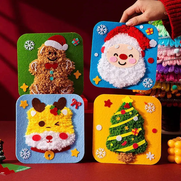 DIY-Weihnachts-Stickerei-Set — Bastelspaß mit Kindern &amp; Freunden