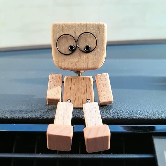 JollyTimber – Holzschaukel-Figur mit 12 magnetischen Emotionen