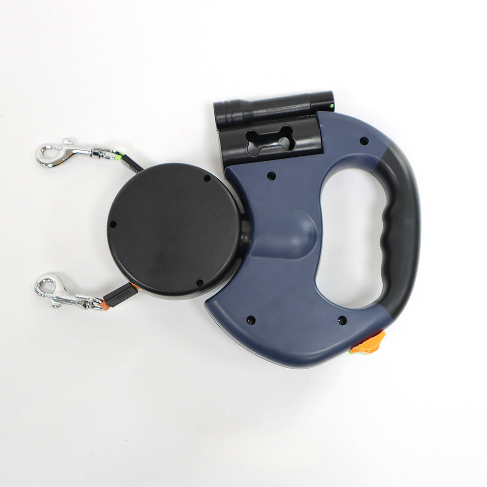 Twino| Doppel-Hundeleine anti-Verhedderung mit LED-Licht