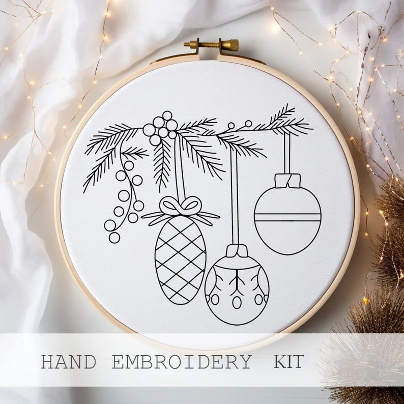 Weihnachtliches Stickset