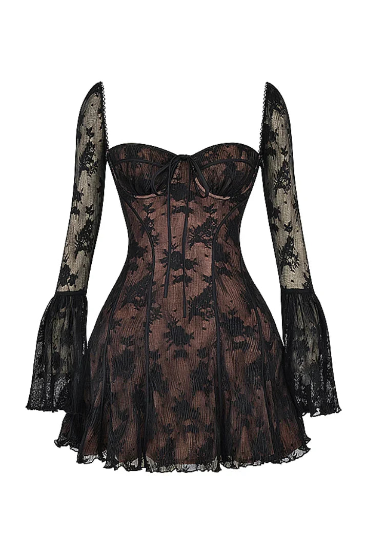 Amaya – Das romantische Spitzenkleid mit Illusionseffekt