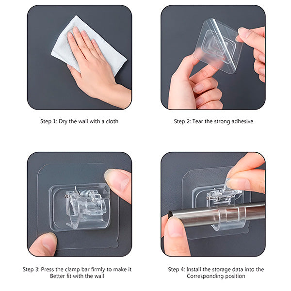 HangSmart™ – 4er-Set Universelle Haken für mehr Ordnung im Alltag