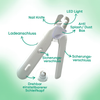 2-in-1 Krallenschere und -Schleifer mit LED