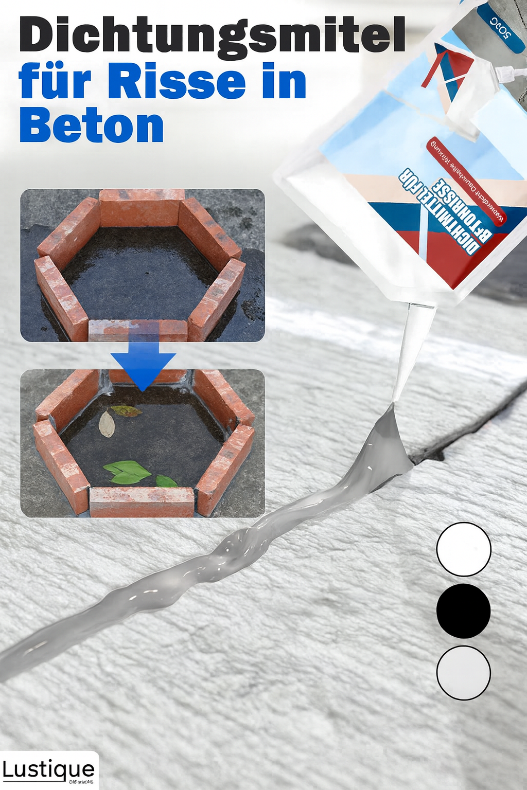 DeepSeal™ – Hochleistungsklebstoff zur Rissreparatur in Beton [1 + 1 Gratis]