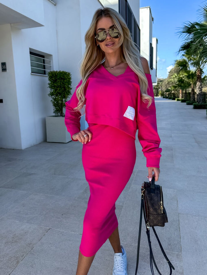 Patricia™ - Lässiger Sweatshirt- und Kleid-Set