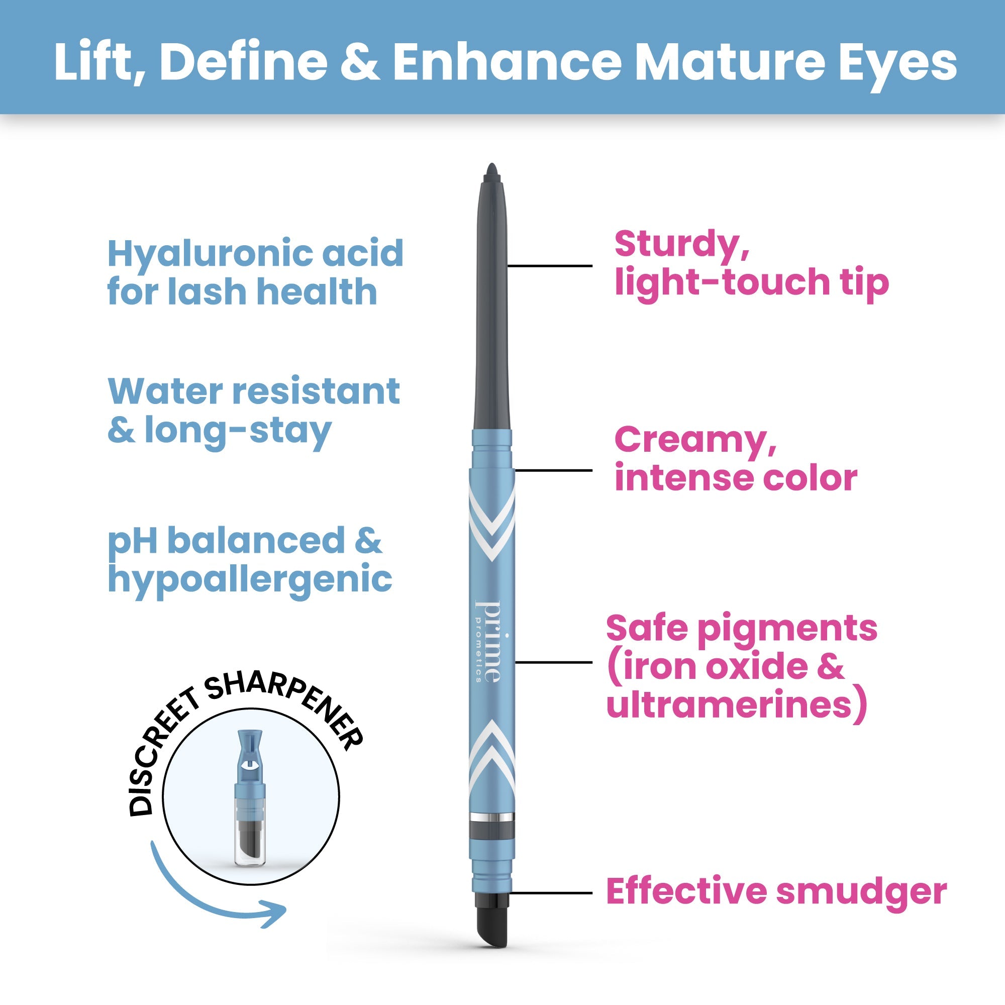 PrimeEyes Glide™ | Langanhaltender Eyeliner mit sanfter Textur
