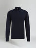 Essentieller Half-Zip-Pullover - Marineblau