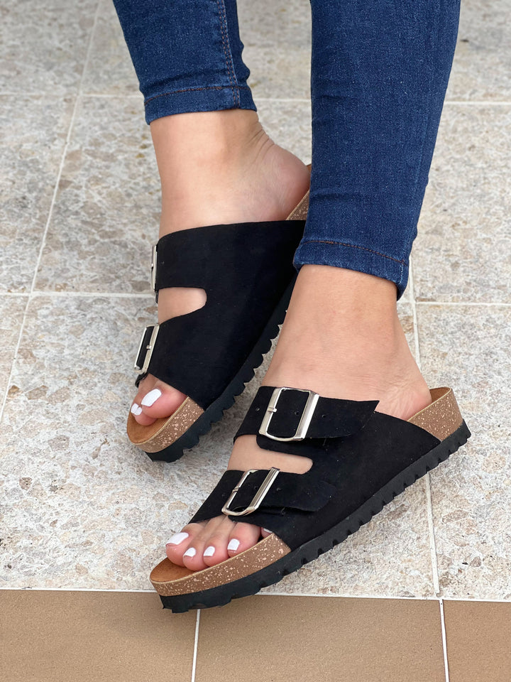 Olivia| Damensandalen mit 2 Schnallen