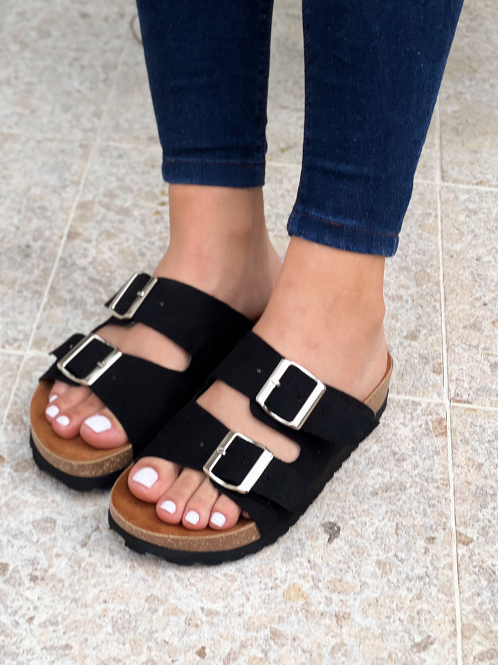 Olivia| Damensandalen mit 2 Schnallen