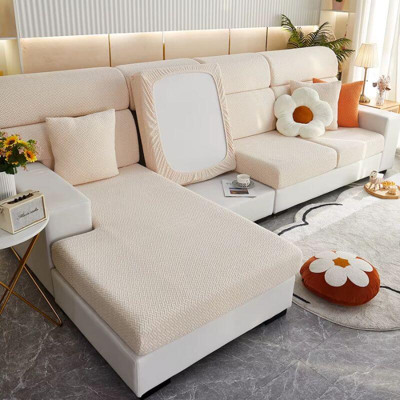 Haustierfeste Stretch-Sofabezüge – Schutz vor Pfoten, Fell & Kratzern