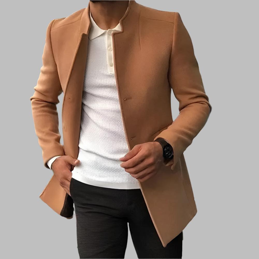 Gianluca™ - Eleganter Wollherrrenmantel