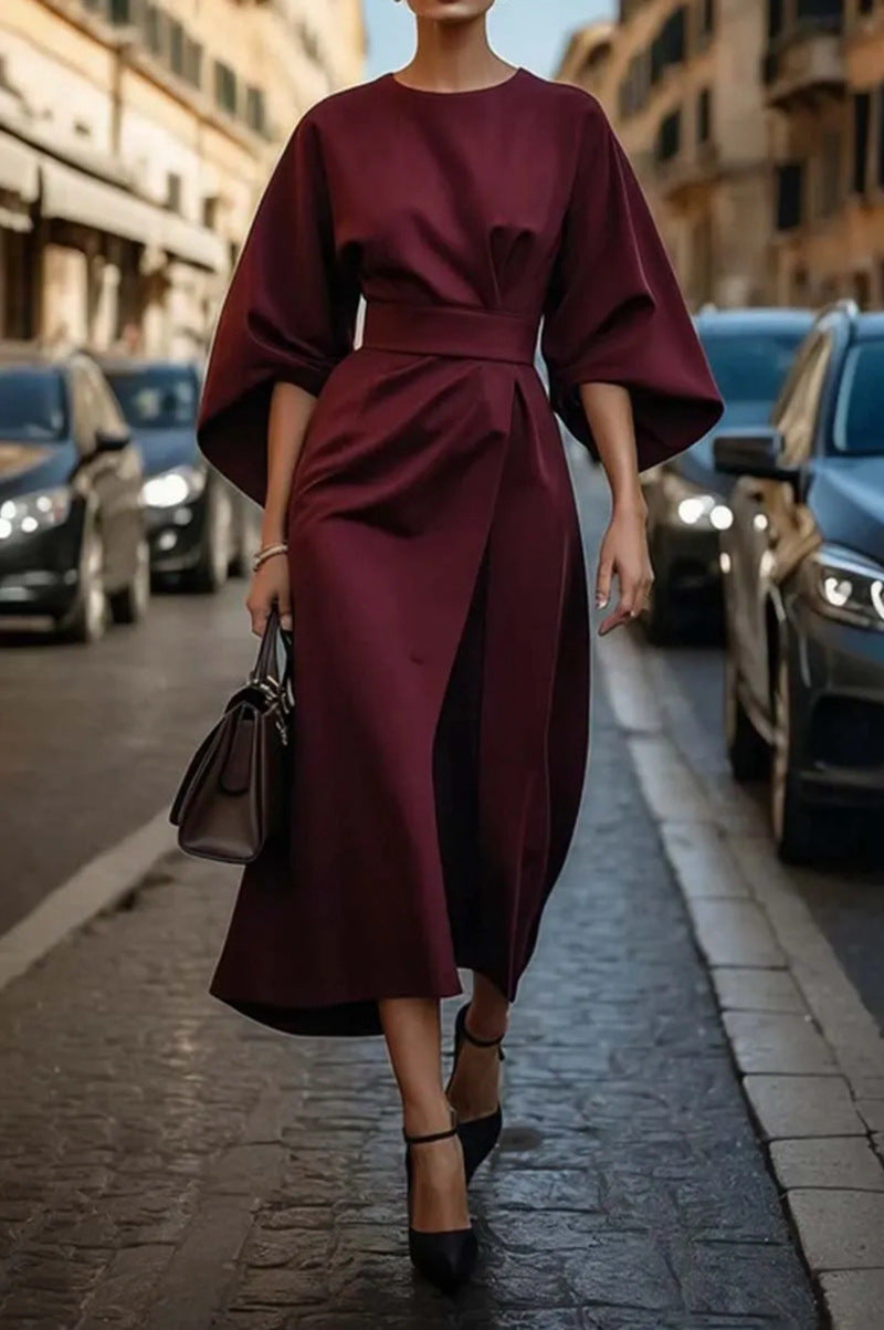 Cynthia™ | Stilvolle Kleid mit Gürtel