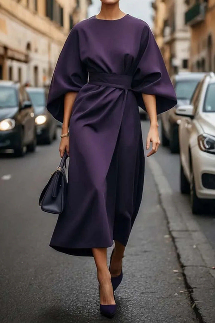Cynthia™ | Stilvolle Kleid mit Gürtel