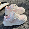 Mila™ | Weiß/Rosa Damen Trend-Sneaker