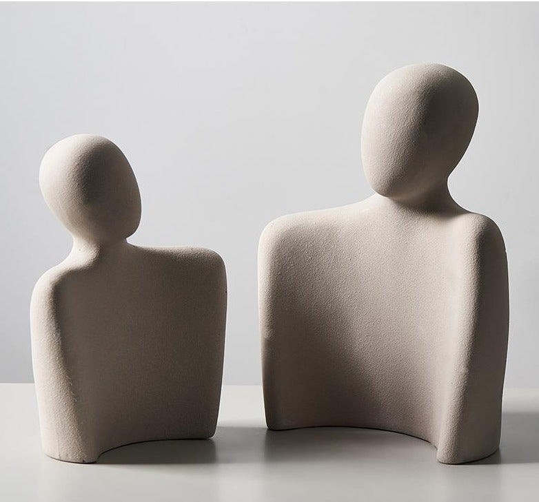 Intimate - Abstrakte keramische Skulptur - Zeitlose Eleganz und Liebe