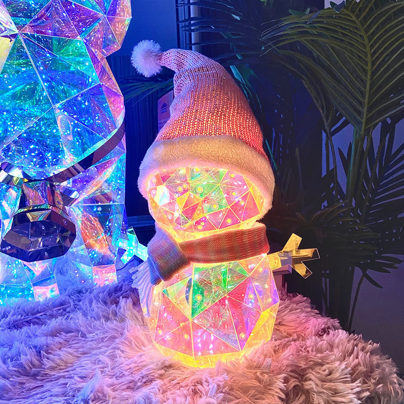 🎅 Früher Weihnachtssale 🎅✨Weihnachtliche reguläre holographische Innen- und Außenfigur mit Fernbedienung