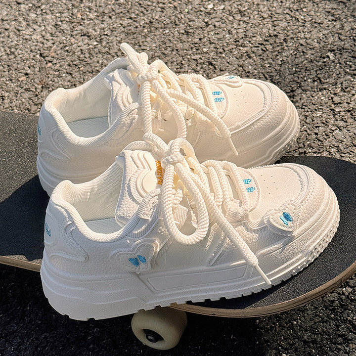 Mila| Weiß/Rosa Damen Trend-Sneaker