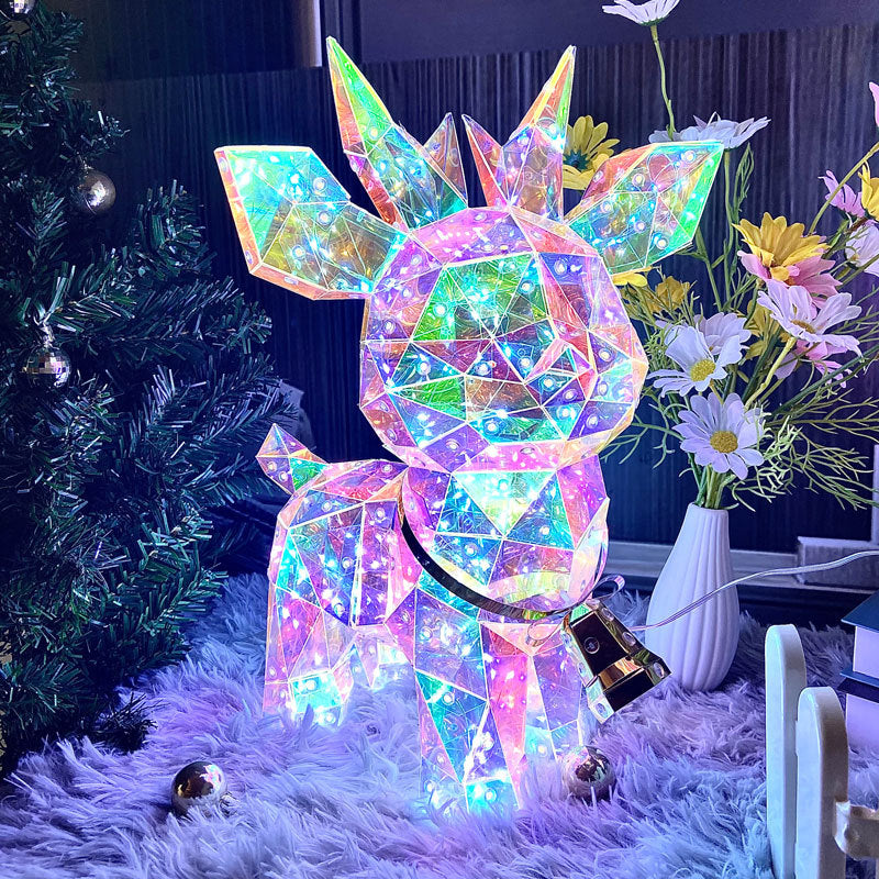 Weihnachtliche reguläre holographische Innen- und Außenfigur mit Fernbedienung