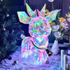 🎅 Früher Weihnachtssale 🎅✨Weihnachtliche reguläre holographische Innen- und Außenfigur mit Fernbedienung