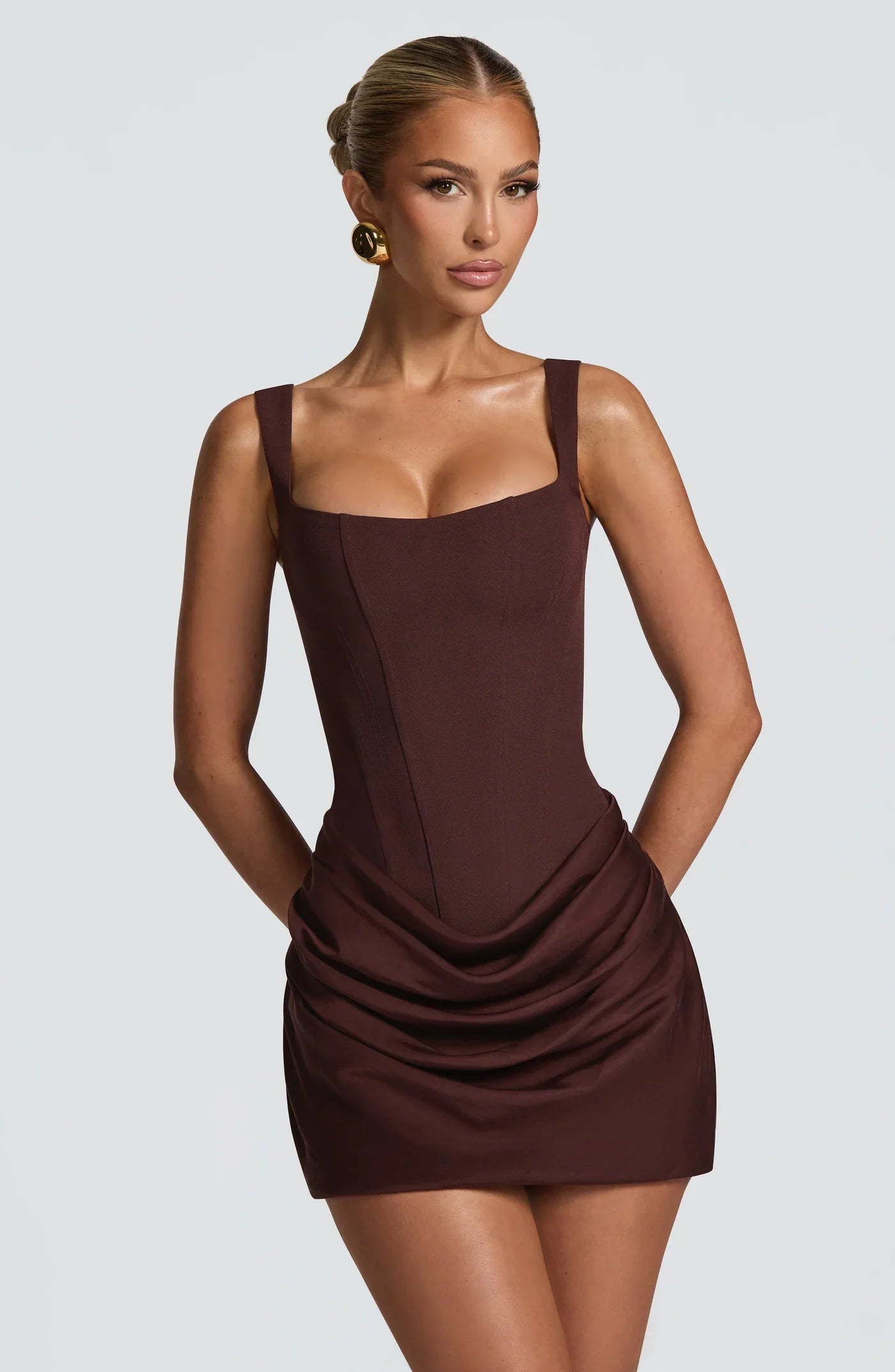 Zarah – Das Drapierte Korsett Minikleid