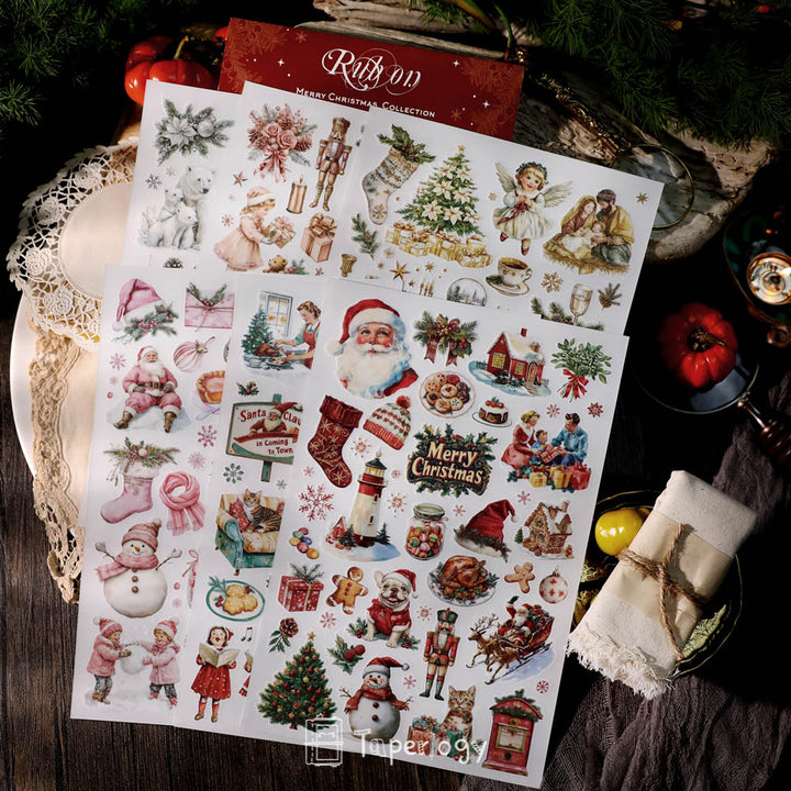 Koli Frohe Weihnachten 2024 Aufkleber zum Aufkleben