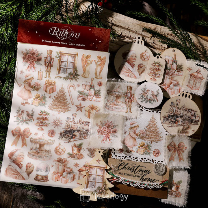 Koli Frohe Weihnachten 2024 Aufkleber zum Aufkleben
