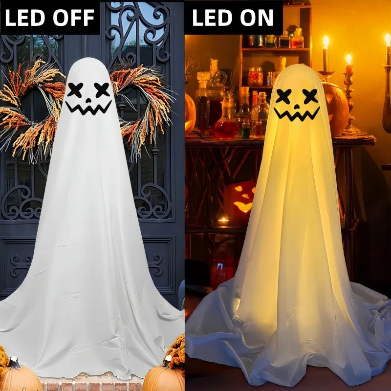 Halloweengehängte Horror-Requisiten mit Lichtern