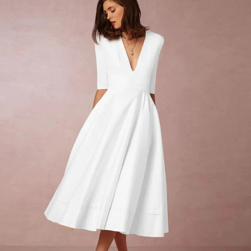 Azmira – Elegantes A-Linien-Midikleid