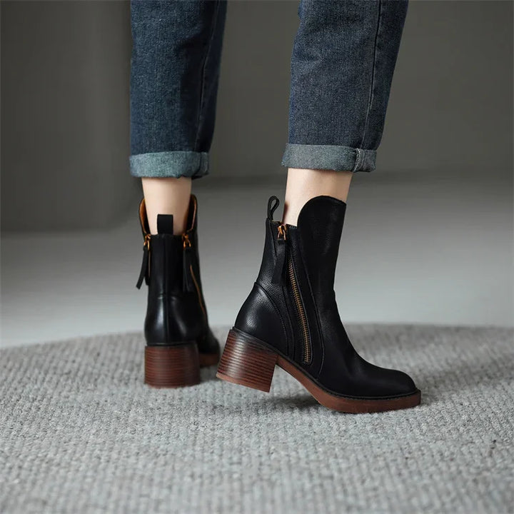 Dionne| Lederstiefeletten